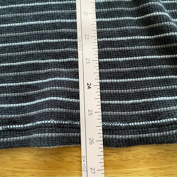 U.S. Polo Assn. Men's Black and Gray Striped Long Sleeve Tee - Picture 11 of 11